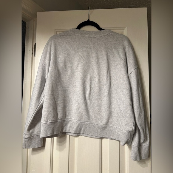 Calvin Klein Logo Vintage Style Sweatshirt Gray Cotton Size Large 90s - Picture 3 of 5